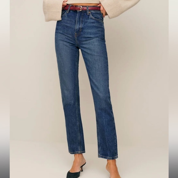 Reformation Denim - Reformation | Dark Blue Straight Jeans